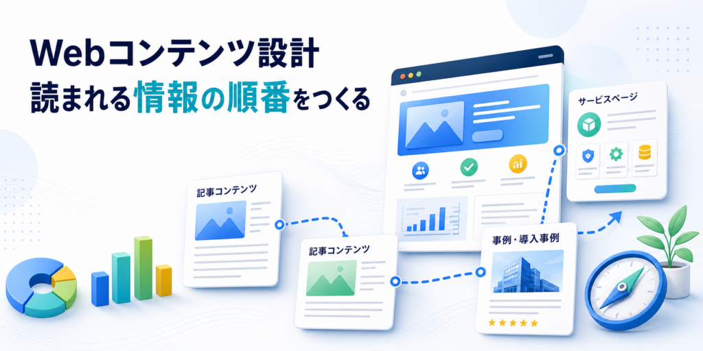 Webコンテンツ設計の解説イメージ