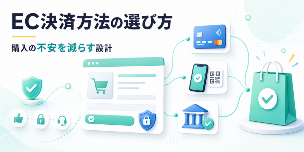 EC決済方法の解説イメージ