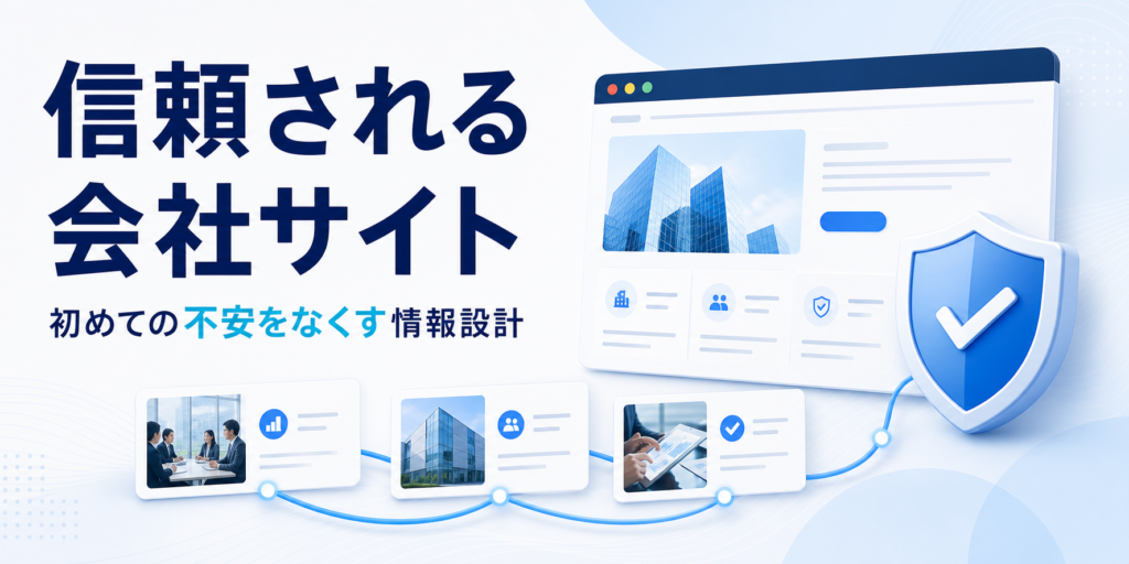 コーポレートサイトの解説イメージ