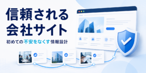 コーポレートサイトの解説イメージ