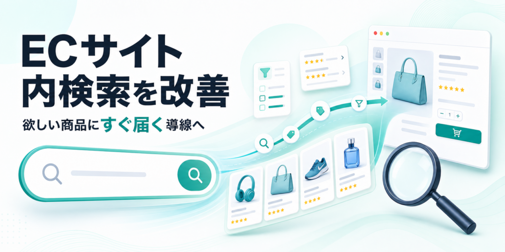 ECサイト内検索の解説イメージ