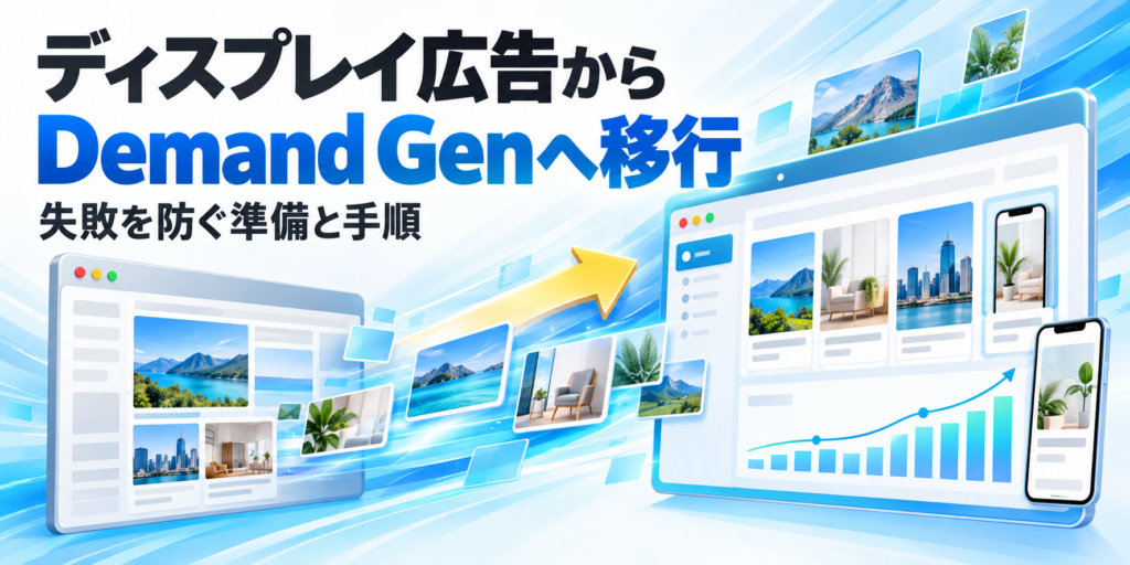 Googleディスプレイ広告をDemand Genへ移行するイメージ