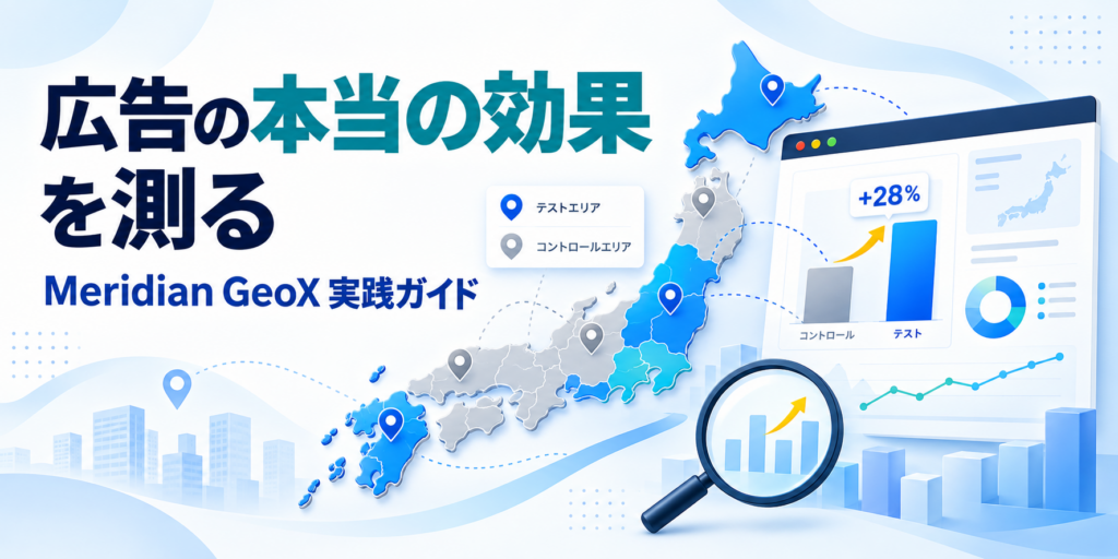 Meridian GeoXの地域テストで広告の本当の効果を測る実践ガイド